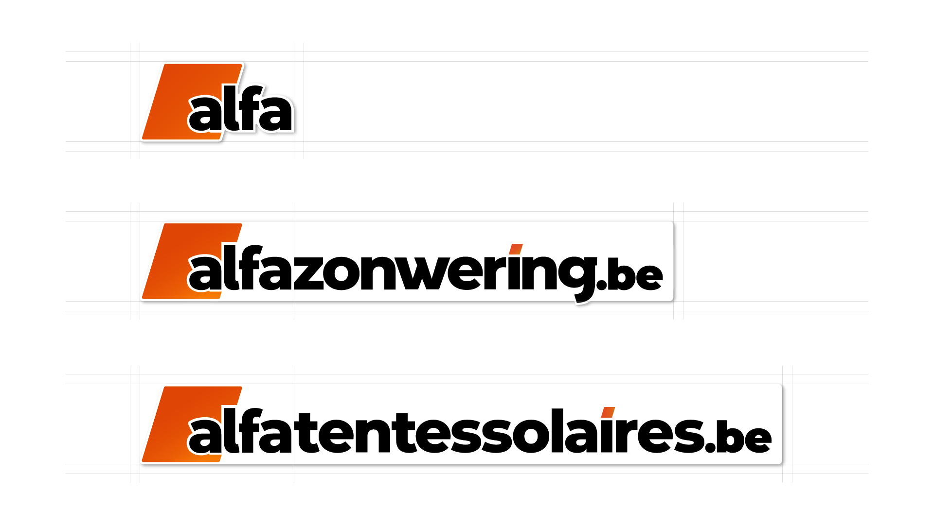 alfa different logo types